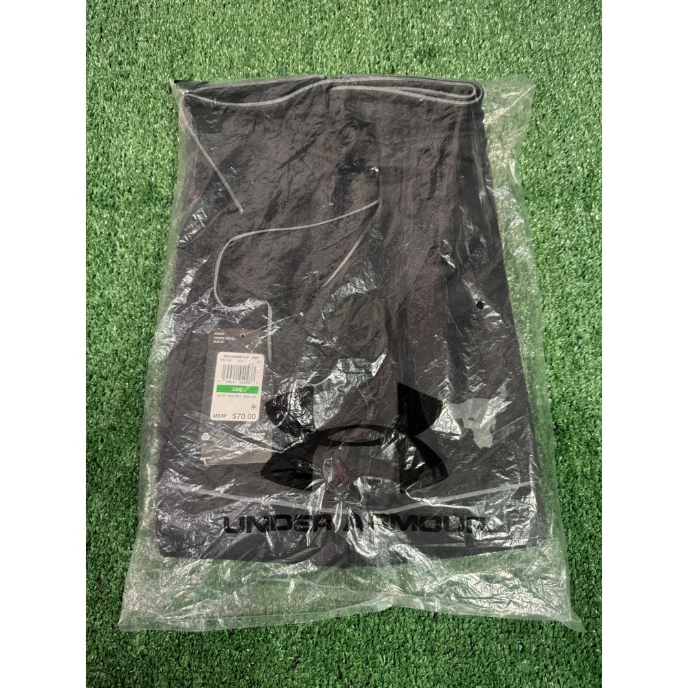 Under Armour Mens Loose UA PJT Rock Knit Track Jacket Black MSRP $70 Size LG